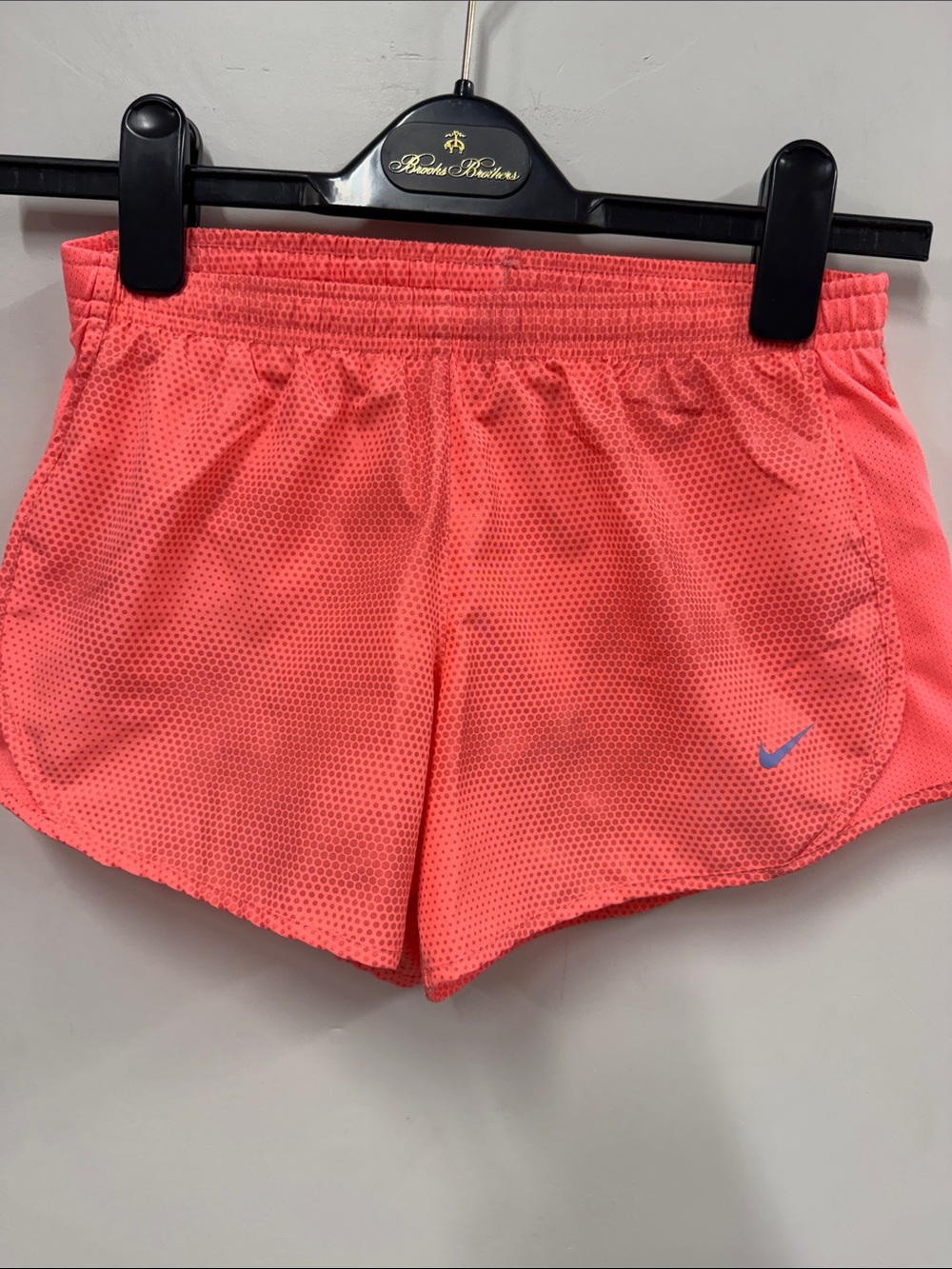 Nike Coral Athletic Shorts with Small Swoosh M